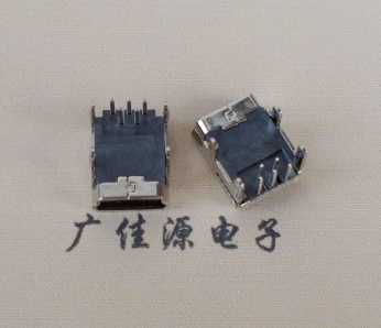 河南Mini usb 5p接口,迷你B型母座,四脚DIP插板,连接器
