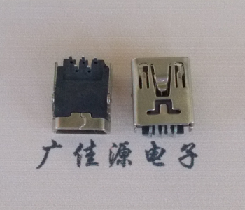 河南MINI USB前两脚插座 90度卧式 端子DIP针脚定义