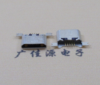 河南MK USB B Type 沉板0.9母座后两脚SMT口不卷边
