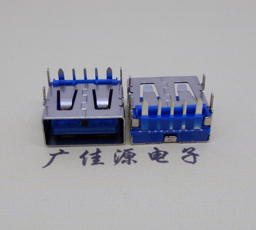 河南 USB5安大电流母座 OPPO蓝色胶芯,快速充电接口