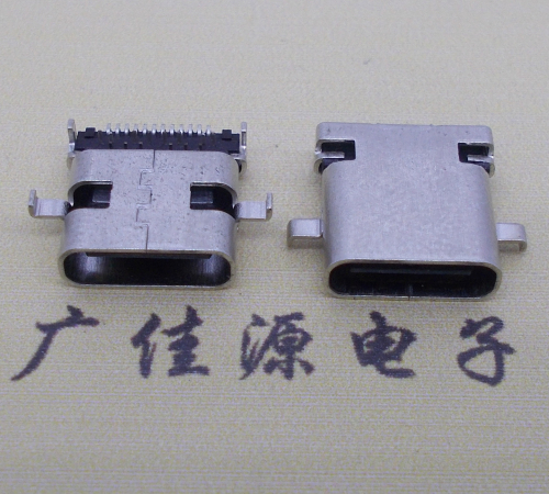 河南卧式type-c24p母座沉板1.1mm前插后贴连接器