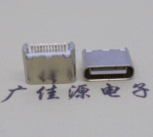 河南type-c24p母座短体6.5mm夹板连接器